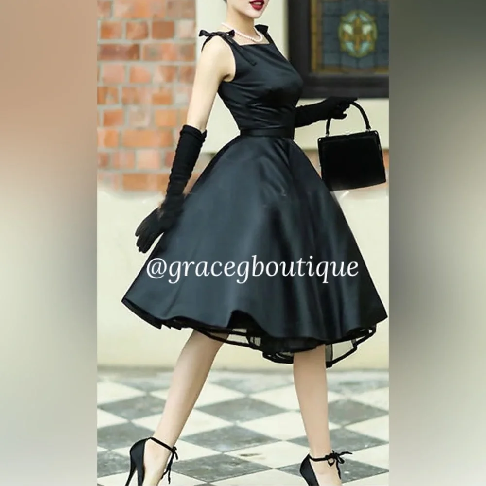 Long Length Gloves Black Vintage Dress Gloves Victorian Edwardian Audrey Hepburn